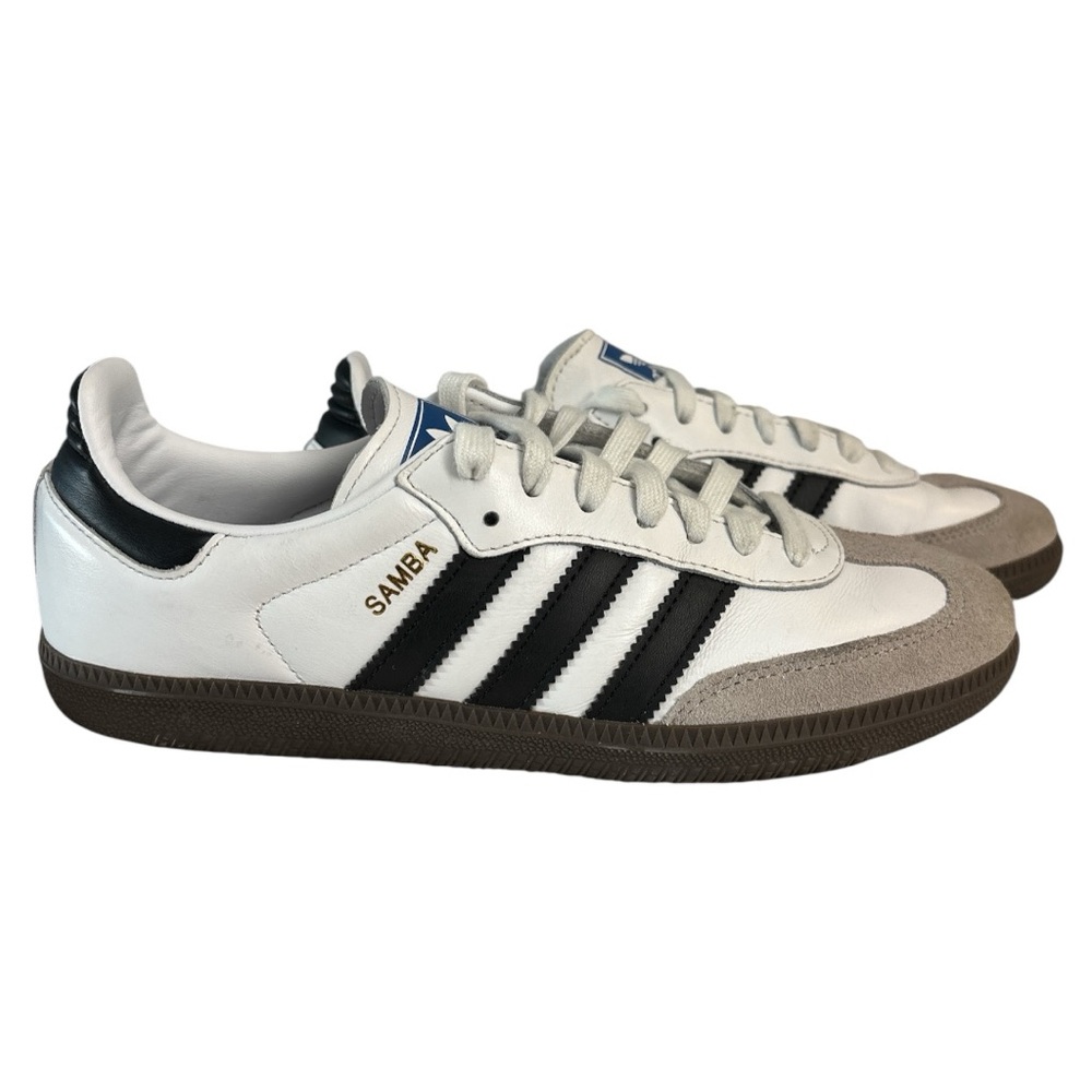Adidas Samba OG Men’s 7 Black White Gum – Gently Used - Picture 3 of 8